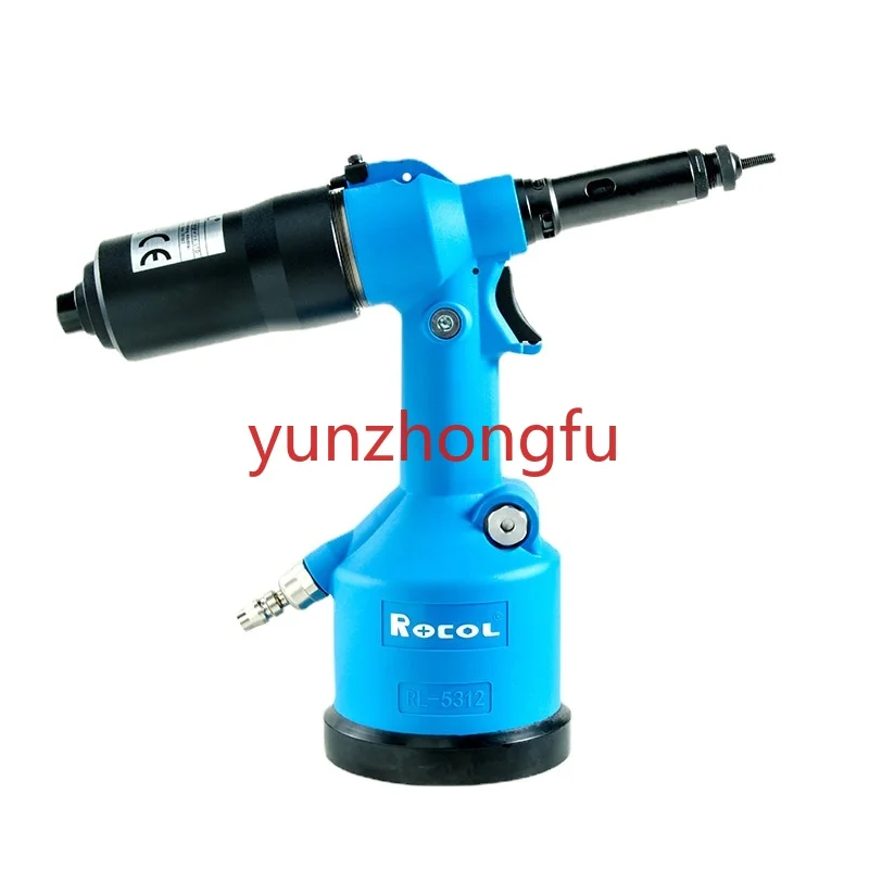 Roge Automatic Pneumatic Rivet Nut Gun Hydraulic Riveter M3-M12 Aluminum Stainless Steel Iron Riveting Rl5312k