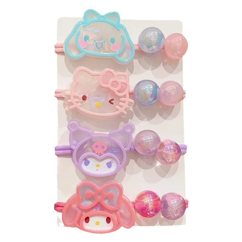 Sanrio Hello Kitty Melody Cinnamoroll New Cartoon Cute Hair Tie, durevole e Non dannoso, Ponytail Hair Tie accessori per capelli