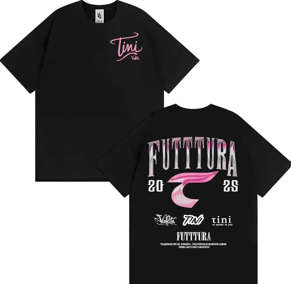 

Fashion Hip Pop T Shirts RFUTTURA 20 Graphic T-Shirt Dark Gray Print Cotton Short Sleeve Tini Violetta Streetwear Top Unisex