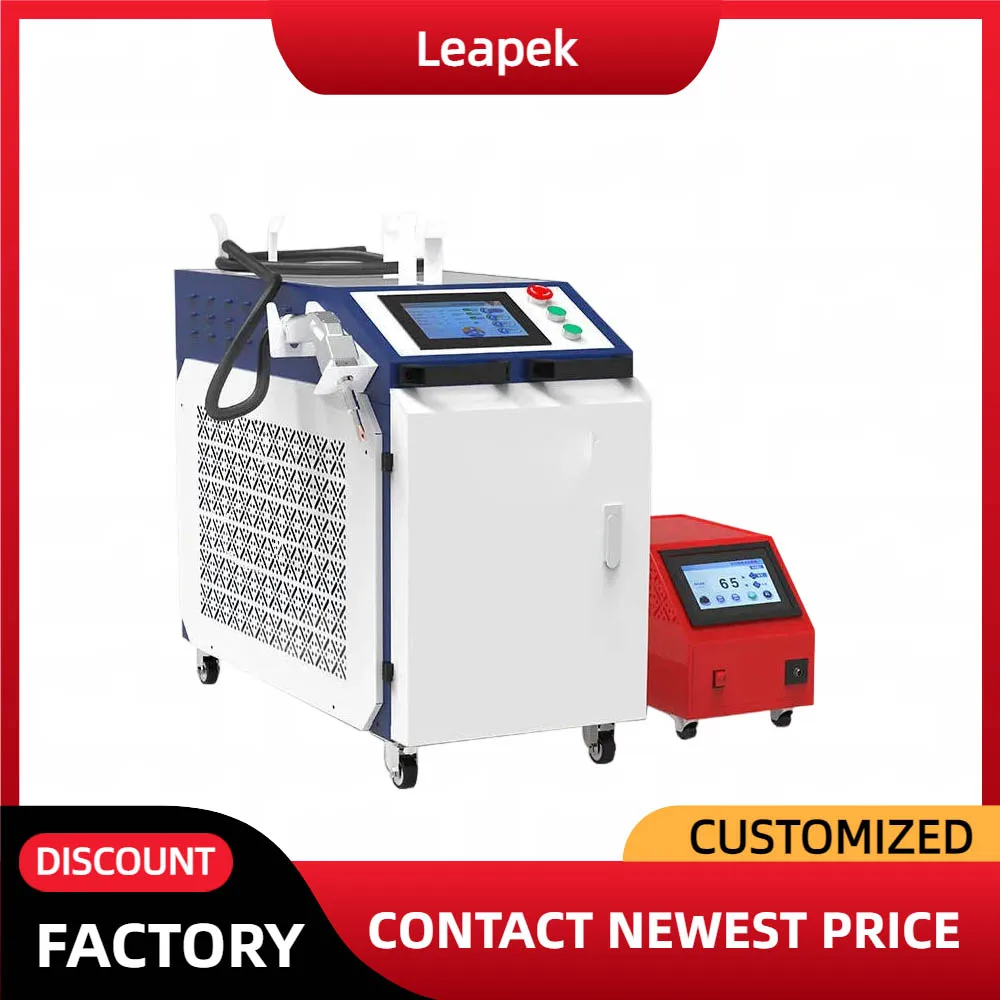 Portable Laser Machine for Welding 1500w 2000w 3000w Automatic Fiber 4 in 1 Handheld Metal Laser Welder Gun for Metal