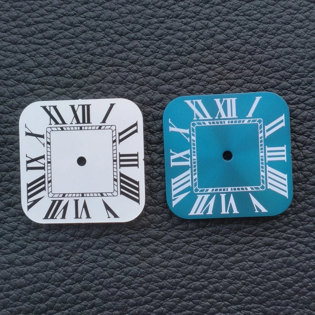 Watch accessories Watch parts Watch dial 27mm*27mm square Roman number thickness 0.4mm Suitable for NH35 NH36 NH38 movement