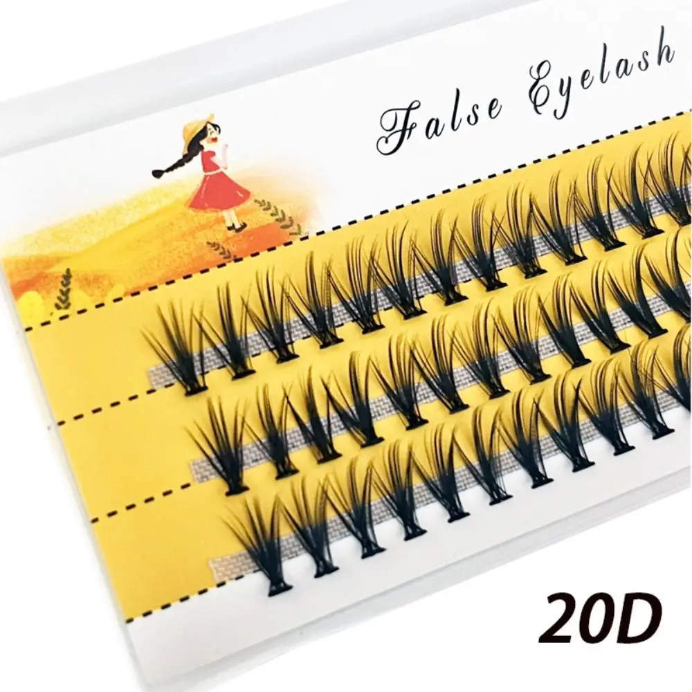 1Box/60 Bundles Neue 20D Nerz Nerz Wimpern Verlängerung Wimpern Zilien Natürliche Wimpern Dicke Gefälschte Wimpern Make-Up-Tools