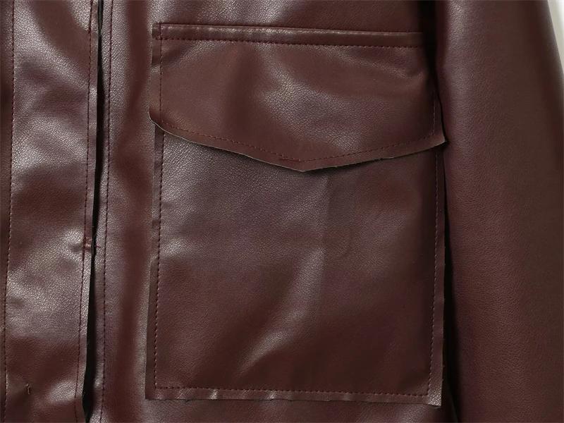 Damen-Faux-Jacke 2025, neue Mode, Herbst und Winter, warme Kunstleder-Kurzjacke für Damen, lässig, schick, Damenjacke