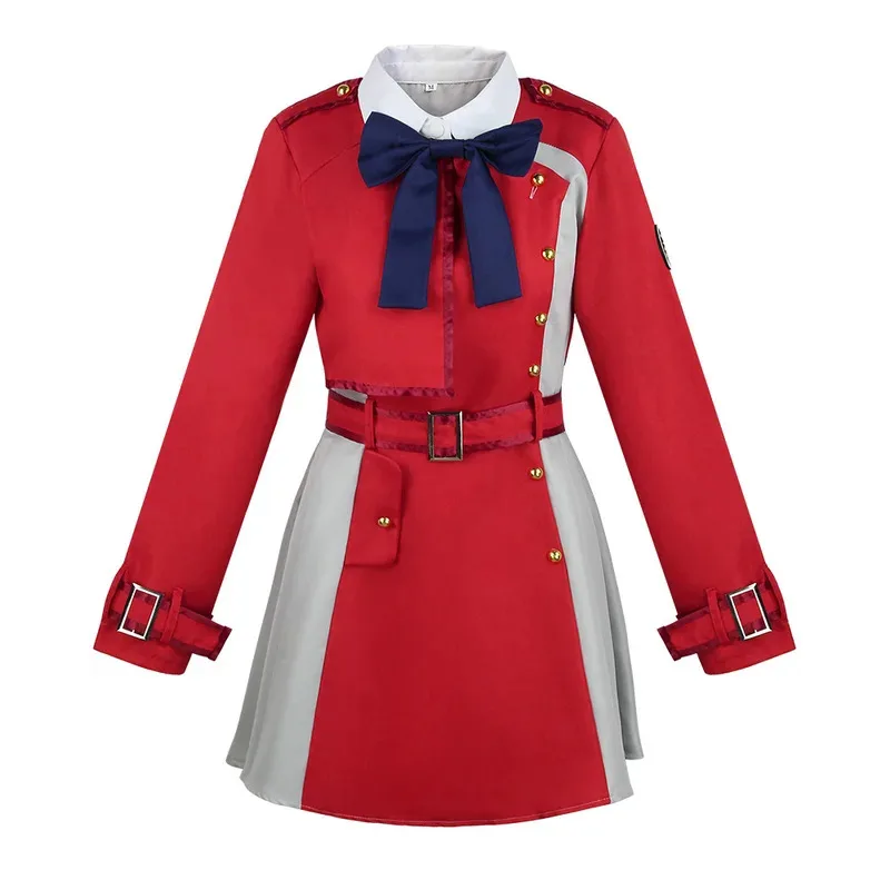 

qa156Takina Inoue Anime Lycoris Recoil Nishikigi Chisato Cosplay Costume Dress Uniform Wig Halloween Costumes for Women