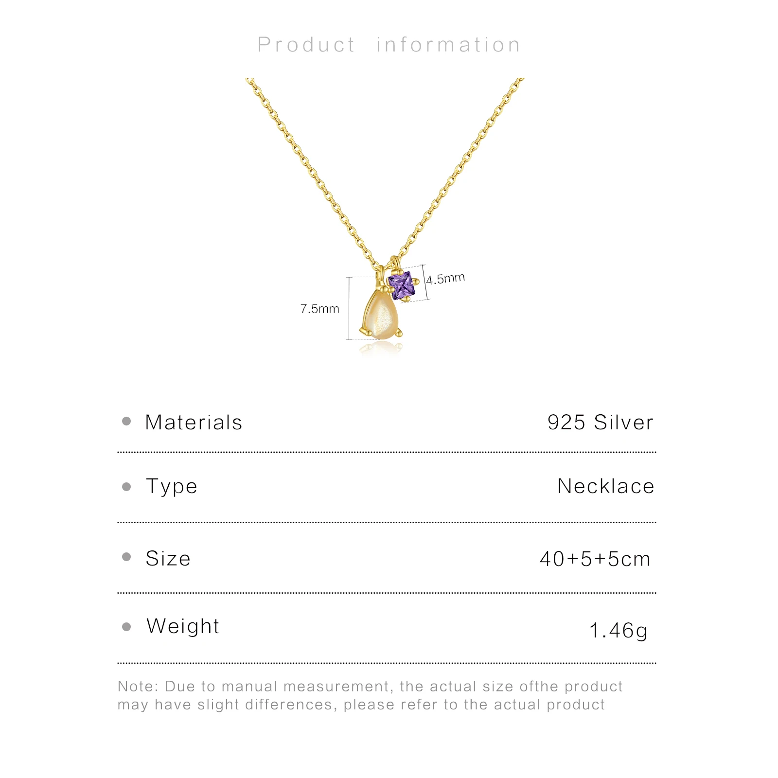 ANDYWEN 925 Sterling Silver Modern Champagne Ovals Pendant Purple Charms Long Chains Necklace 2021 Rock Punk Jewelry Making