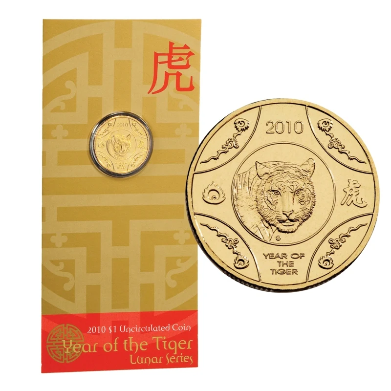 

Australia 2010 1 Yuan Commemorative Coin Zodiac Year of Tiger Mint