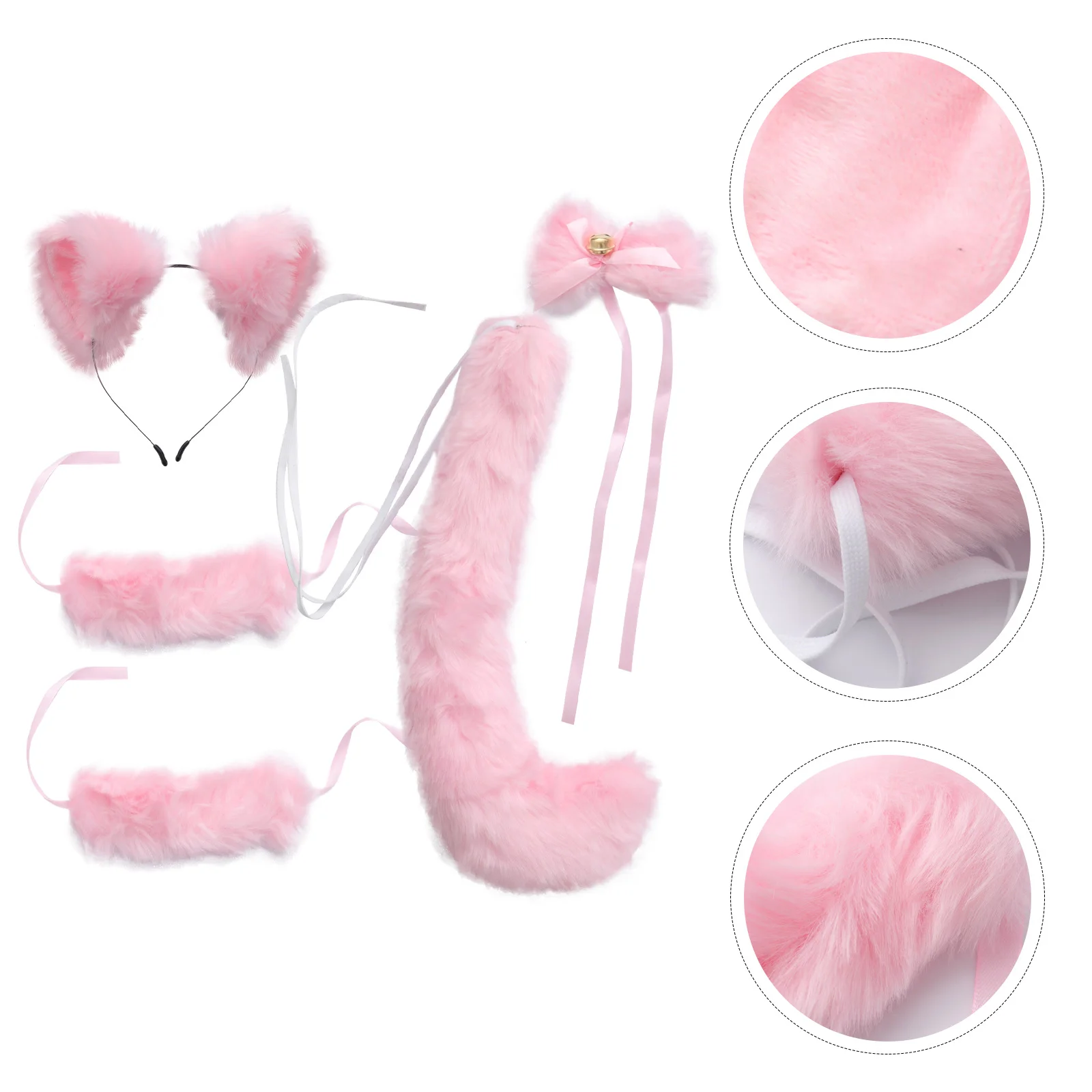 

Fox Ears Tail Suit Plush Accessories Party Supplies Cosplay Kit Costume Kid Toys