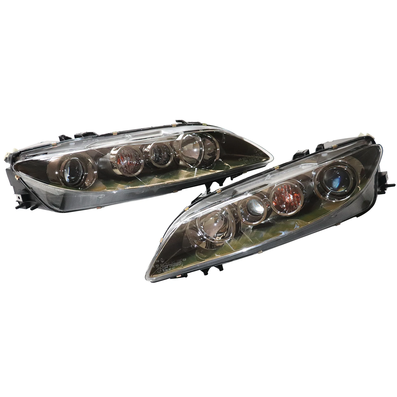 LED Headlights for TOYOTA Highlander, Compatible with 2006-2008 Mazda 6, Durable PC+PP, Energy-Saving Halogen Light for Safety