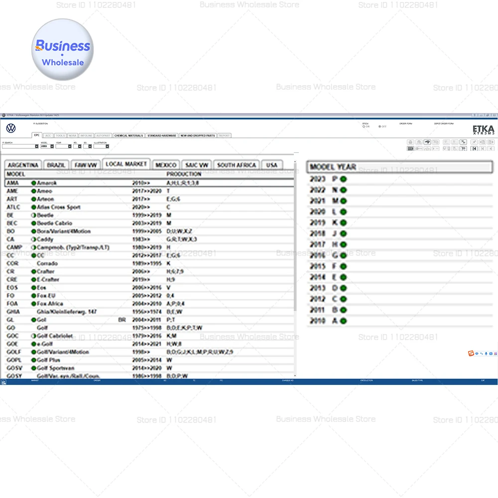 Etka 8 .3 for A-udi for V-W Auto Repair Software Group Vehicles Electronic Parts Catalog Newest ETKA 8.3