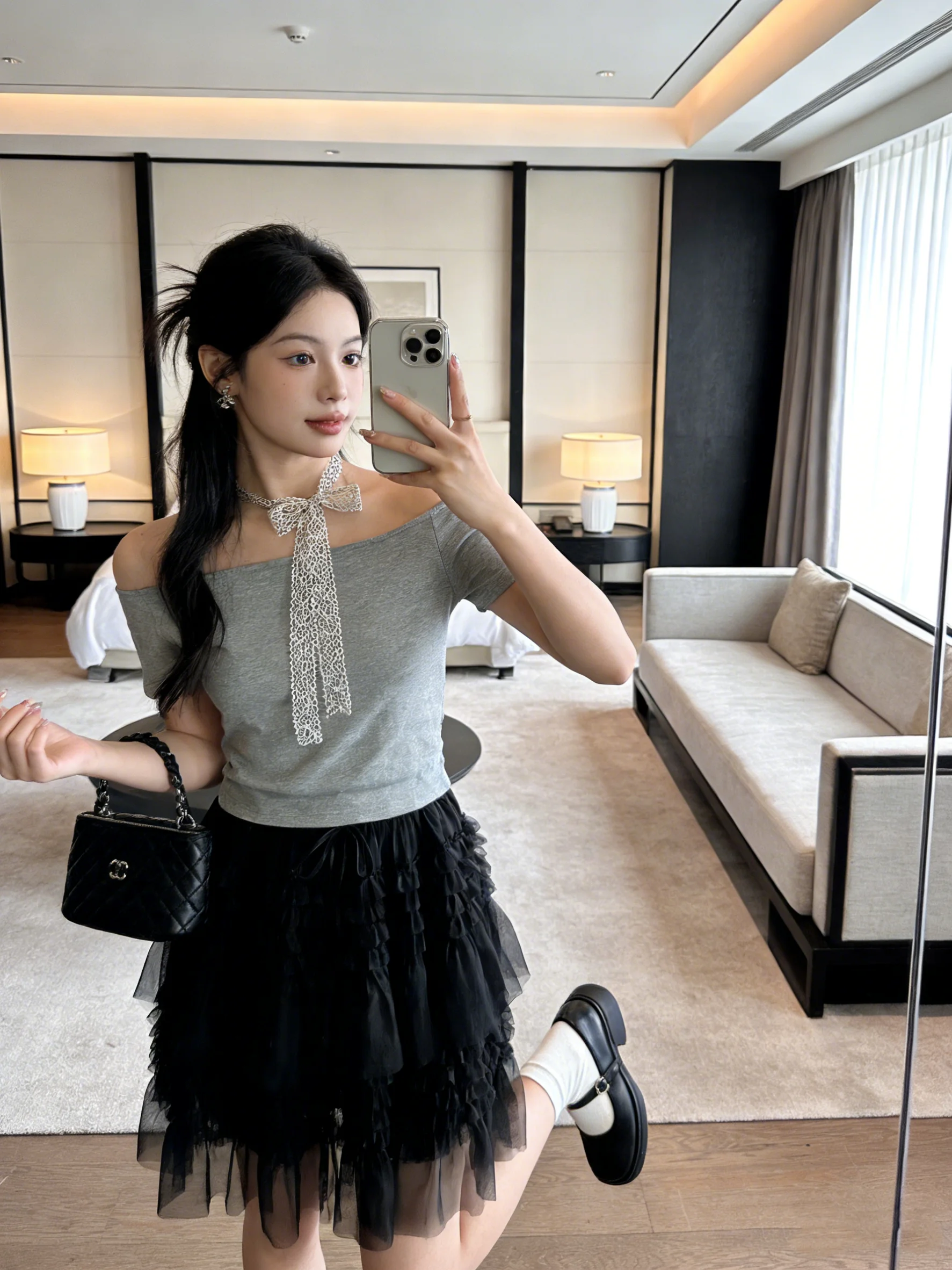 

Spring 2026 High Waist Cake Skirt Korean Sle Sweet Me f Body Skirt Slimming A-Line Casual Breathable Skin-Friendly