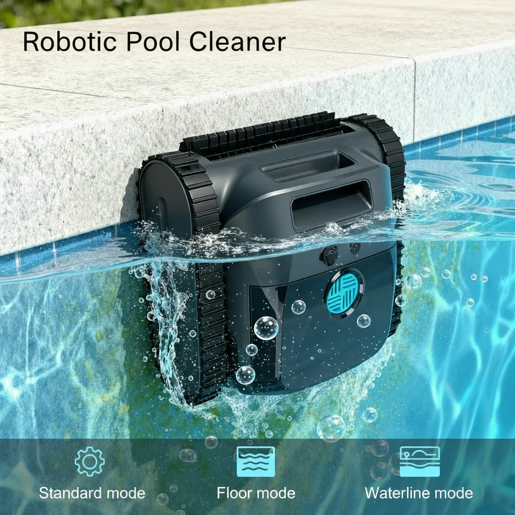 Cordless Robotic Pool Vacuum for Pools Wall &Waterline Cleaning,Fine Filtration Extended 90-Min Smart Navigation, App Support