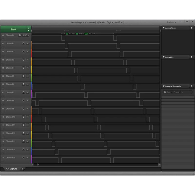 Logica Usb Logic Analyzer Voor Officiële Versie Sample Rate 100M 16 Kanalen Instrumenten