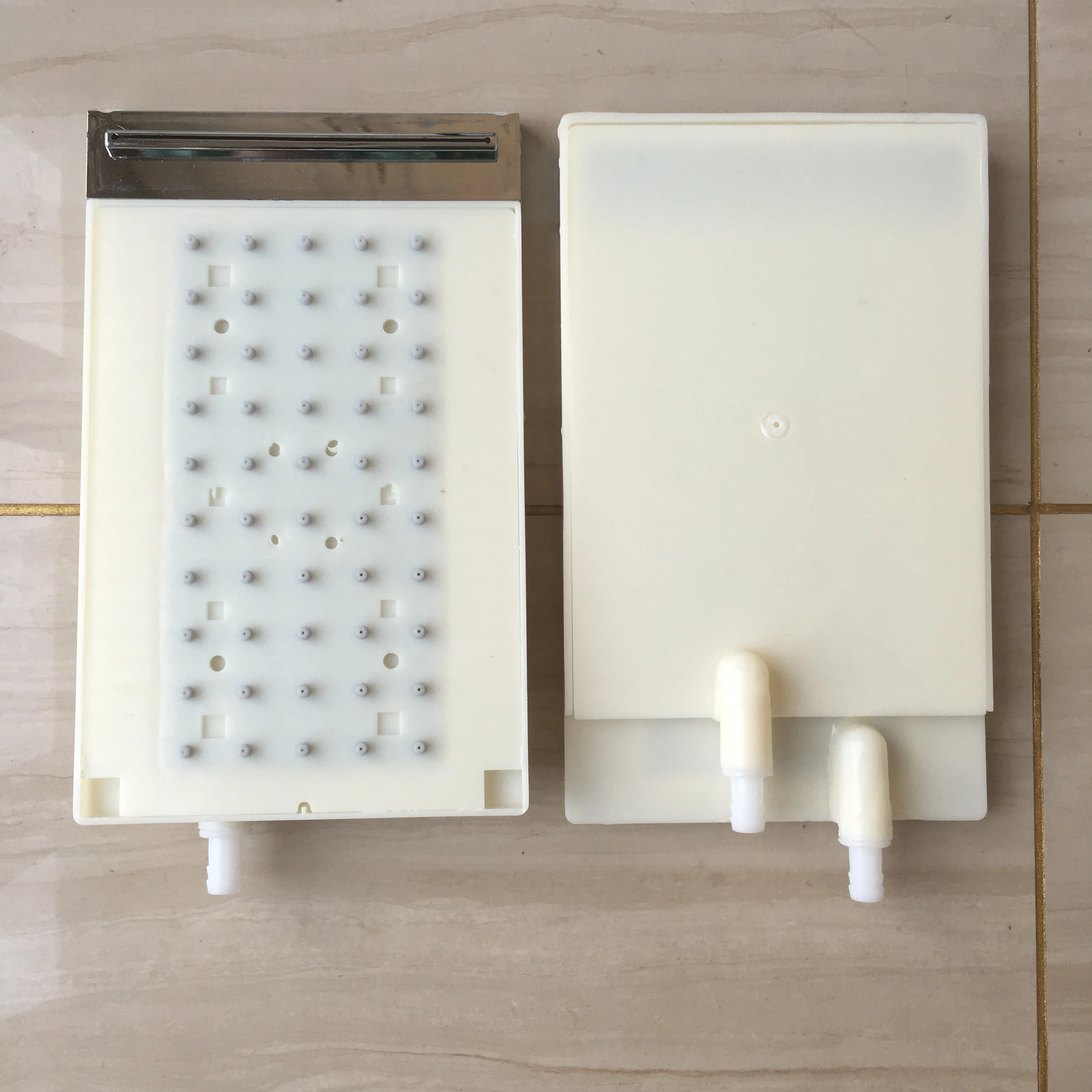 

Прямоугольный душ из АБС-пластика, интерфейс интубационного типа, 11 мм, насадка для душа, 5*10 отверстий, верхний распылитель, водопад, аксессуары для насадки для душа