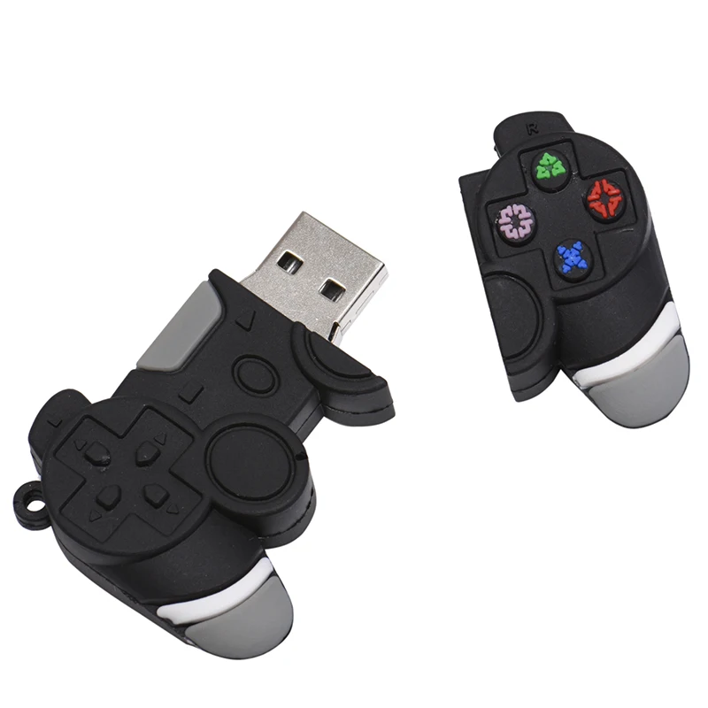 Game Controller Model USB 2.0Flash Drives 64GB Mini Cartoon Pen Drive 32GB Creative Gift for Kids Pendrive16GB 8GB Free Chain