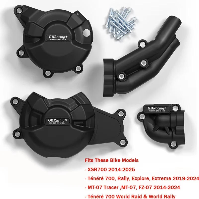 NEW MT07 2013 To 2025+ Frame Slider Crash Protector FZ-07 2013-2022 V2 Frame Sliders XSR700 2016-2022 Motorcycle Crash Mushrooms view 6
