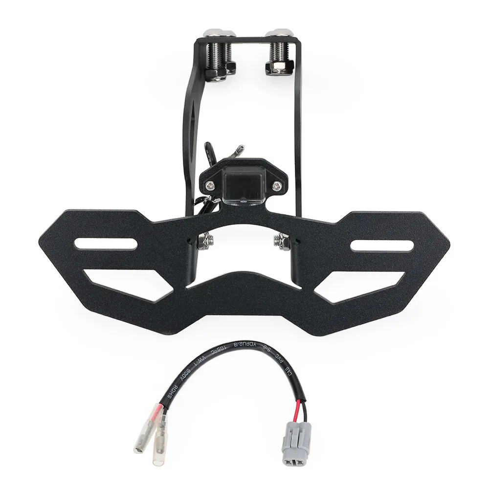 

Refitted short tail rear fender, license plate holder