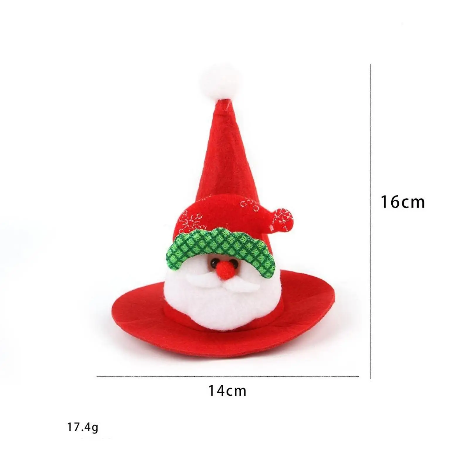 Pet Christmas Hat Headgear Holiday Pet Accessories Photo Props Pet Outfit Lovely Cat Headwear for Festival Xmas Parties