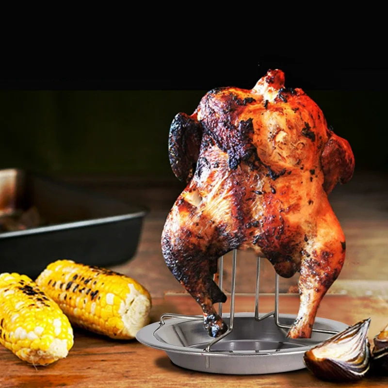 Roast Chicken Grill, Outdoor Camping, Stainless Steel Barbecue Grill, Kitchen, Outdoor Barbecue Tools