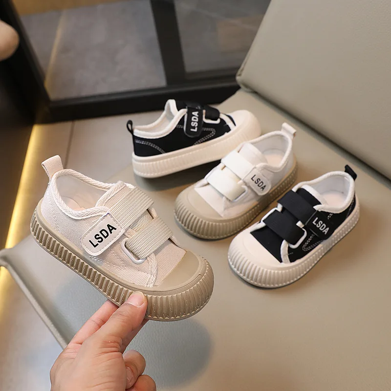 Spring Autumn Single Shoes Breathable Canva Shoes Men Women's Children's Casual Baby Candy Colored Korean Style 1-7 Years Old
