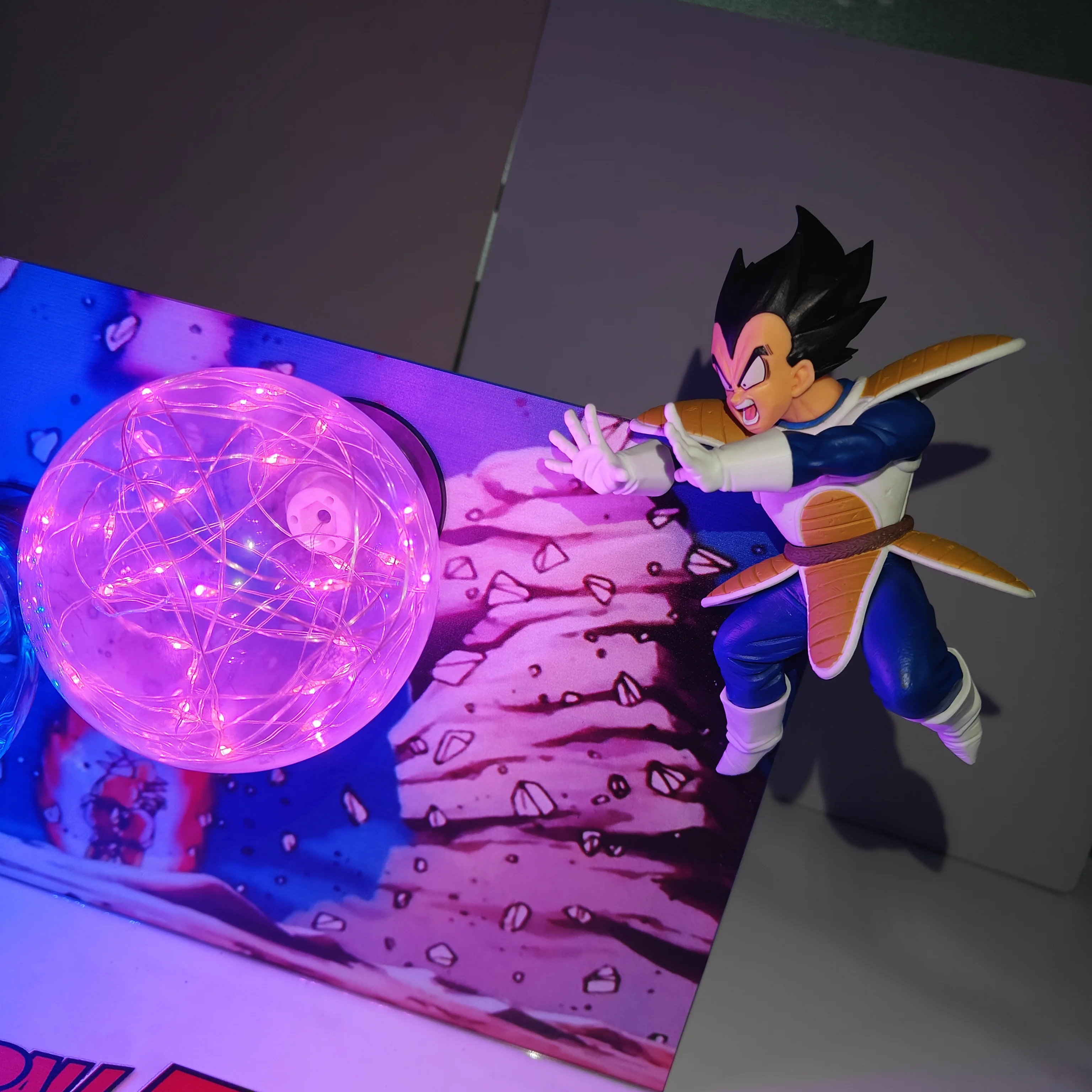 Dragon Ball Anime Son Goku Vegeta Kamehameha DIY Model Figurine Dragon Ball Anime Lamp Action Figures Collection Toys For Gift view 4