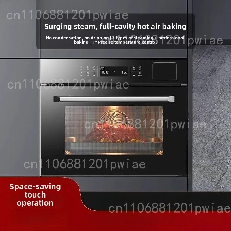 فرن ميكروويف مدمج بسعة 45 لتر، مثالي للمطابخ الحديثة باللون الأسود