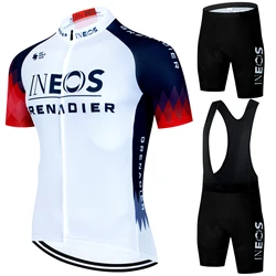 INEOS-Roupa Masculina de Ciclismo, Roupa MTB, Camisa e Shorts Profissionais, Jumper Masculino, Jersey Bike, Babador, Equipamento Verão