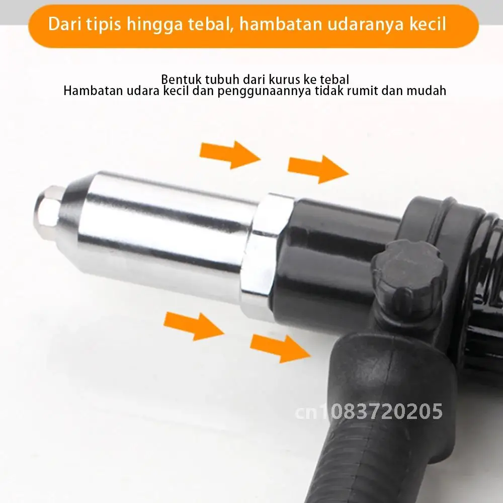 Paku keling listrik pistol 2.4/3.2/4.0/4.8mm tanpa kabel, adaptor bor paku keling tarik mur alat kerja paku keling