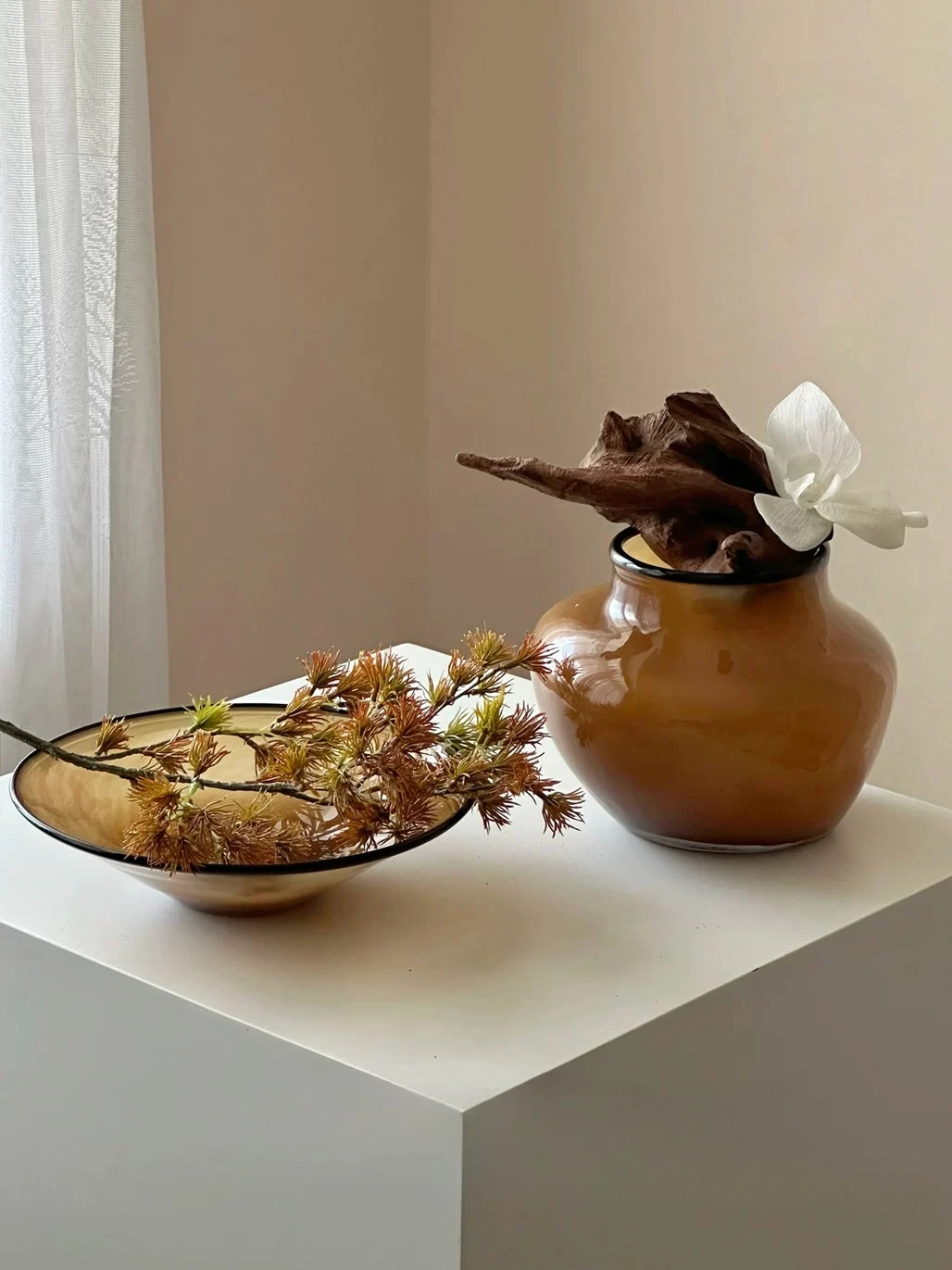 Water raising vase fruit plate middle ancient glazed sample room handmade glazed soft ornament