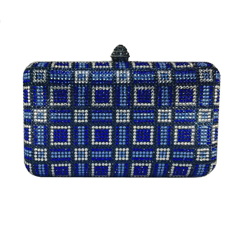 Classical Diamonds Evening Bag Clutch WHTUOHENG Lady Crystals  Wedding Bags Prom Purses Women Party Prom Clutches Cocktail Bags