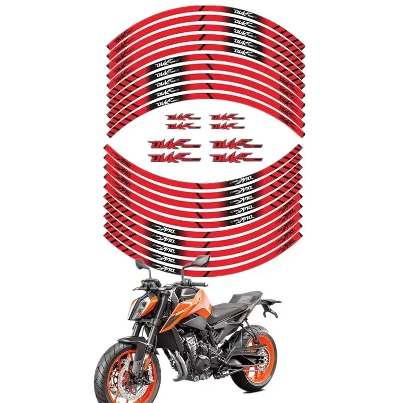 Do części motocyklowych KTM DUKE 790 Naklejka dekoracyjna na koło konturowe - 4 Moto