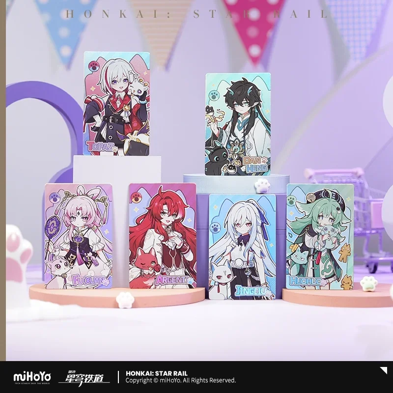 Honkai Star Rail Official and Genuine Merch miHoYo Original Authentic XBDMM Series Collection Cards Dan HengArgenti JingliuTopaz