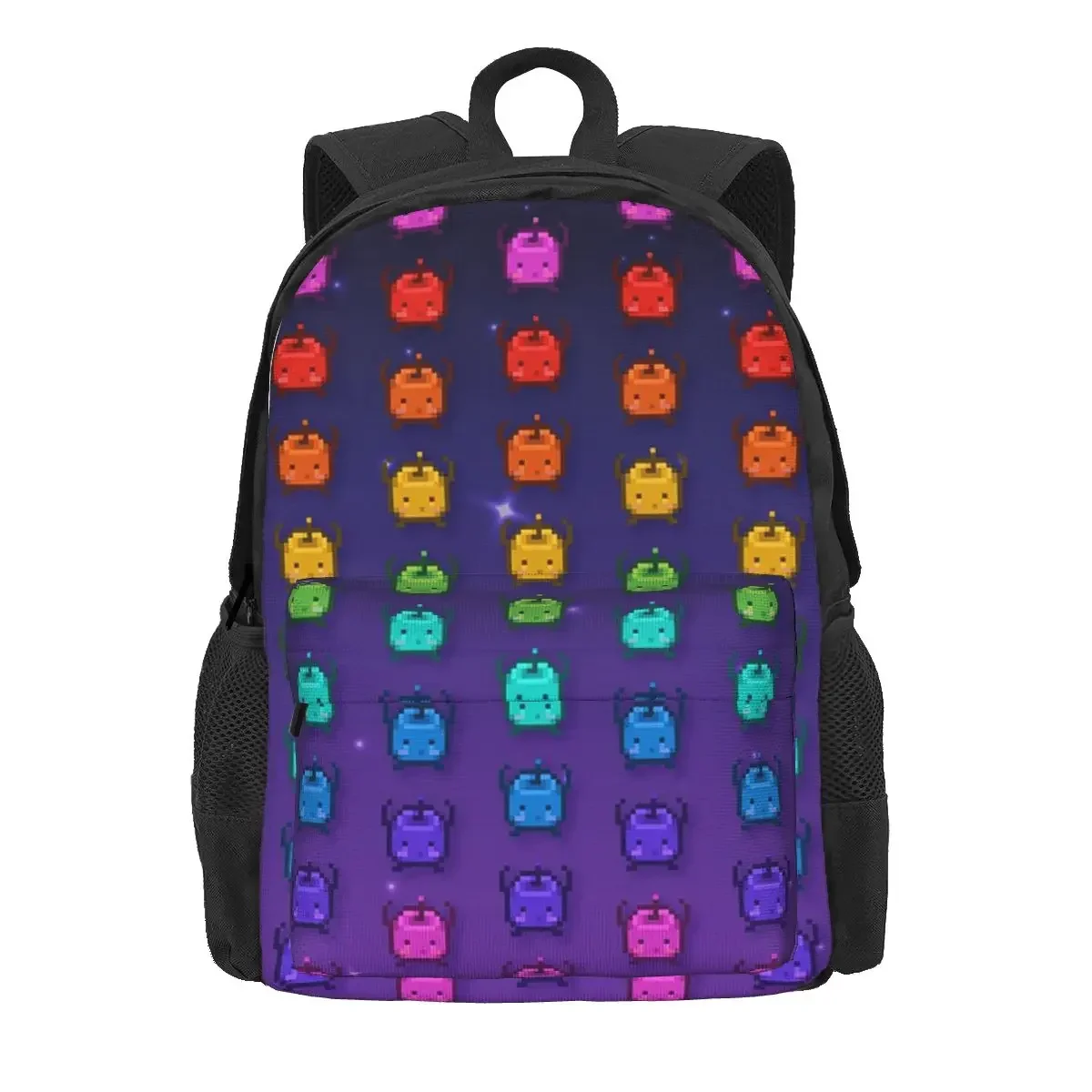 Stardew Valley Rainbow Junimos Backpacks Boys Girls Bookbag Children School Bags Kids Rucksack Travel Rucksack Shoulder Bag