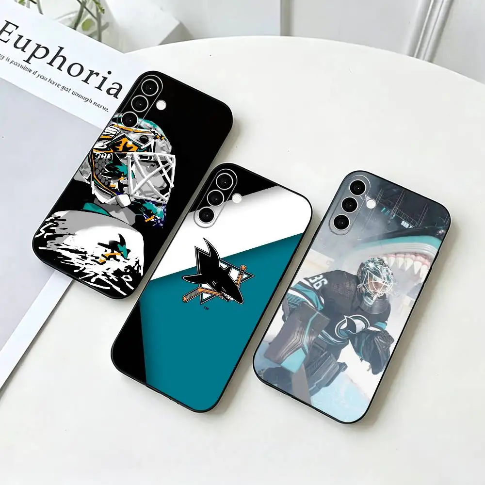 U-San Jose Sharks   Phone Case For Samsung Galaxy A73,A72,A71,A70,A53,A52,A51,Others Soft Black Cover
