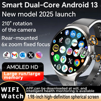 New 5G SIM Card Smart Watches NFC GPS Google Play IP67 Waterproof WIFI Tiktok Camera SIM Card Smartwatch For Men Women PK PGD