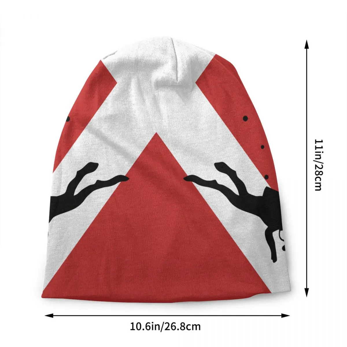 Custom Scuba Dive Flag Protect Divers Skullies Beanies Caps Men Women Fashion Winter Warm Knit Hat Adult Adventures Bonnet Hats