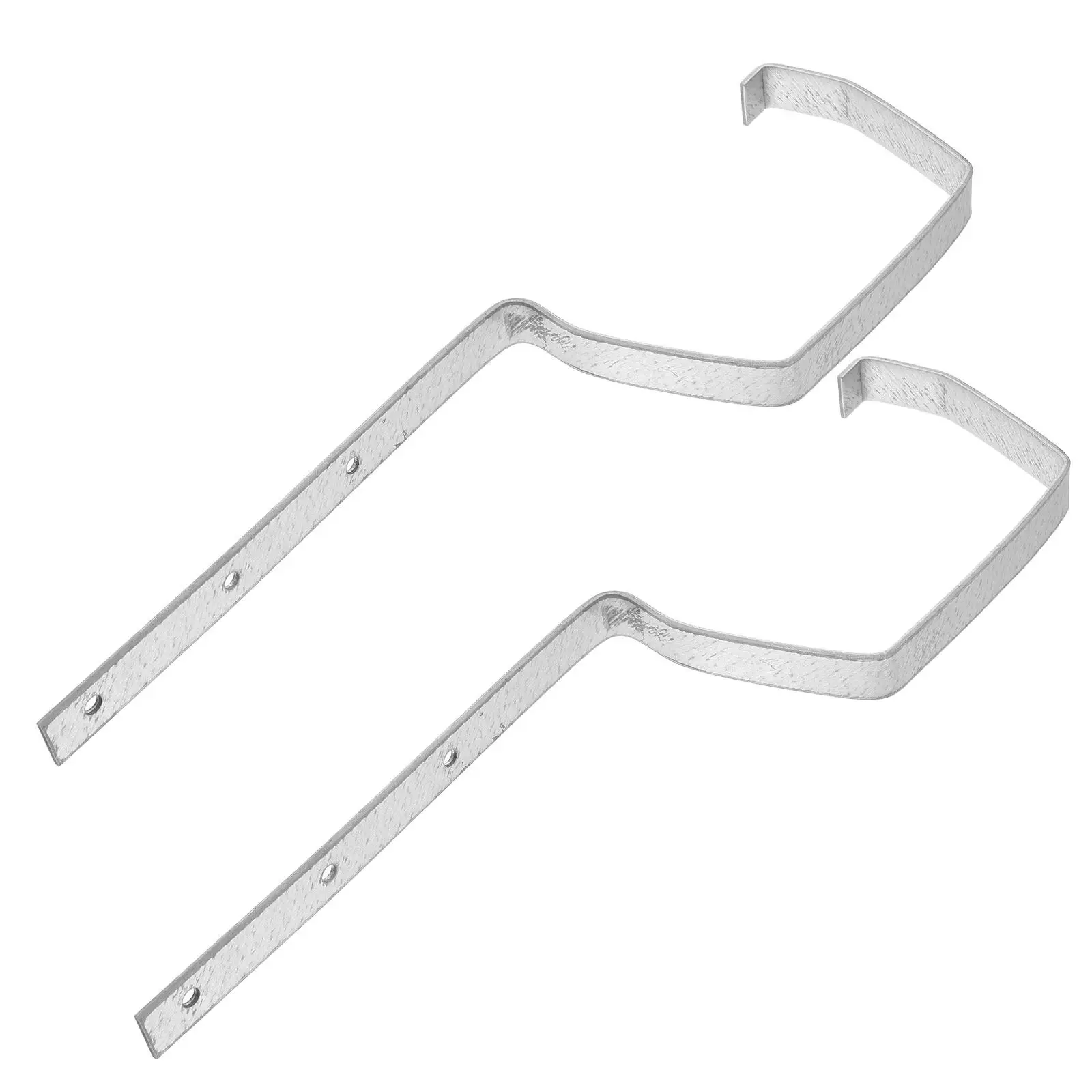 

Комплект из 2 металлических серебристых кронштейнов для водосточных труб, усиленные, для наружных кровельных систем, фиксаторы для водостоков