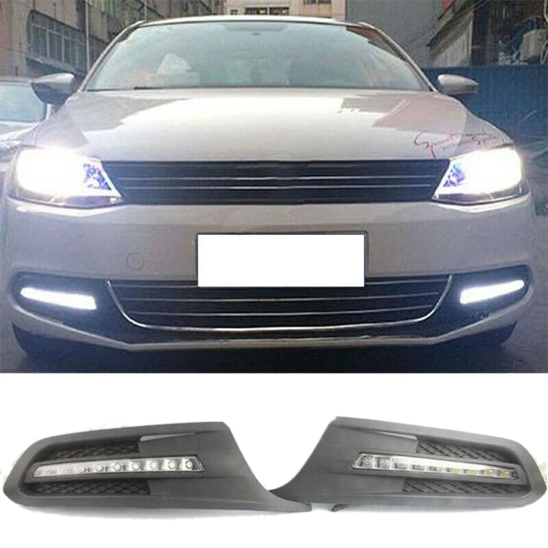 Car LED Daytime Running Light DRL Fog Lamp for JETTA SAGITAR MK6 2010 2011 2012