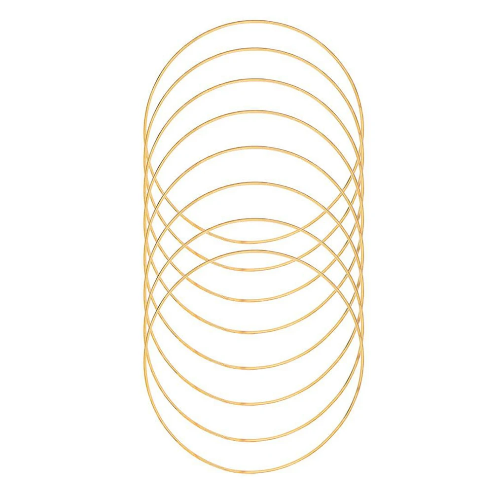

10pcs Metal Dreamcatcher Rings Craft Hoops Diy Accessories Home Decor Plant Hangers Tassel Creations Gift For Women