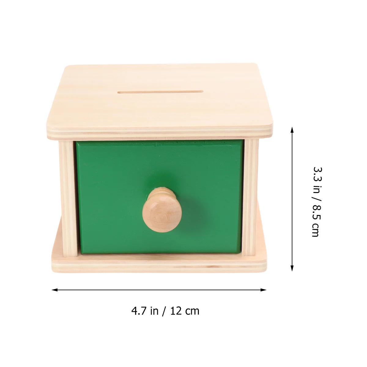 Scatole per monete con coordinazione occhio-mano educativa per bambini in legno Materiale premium ecologico Durevole Pratico Leggero per le vacanze