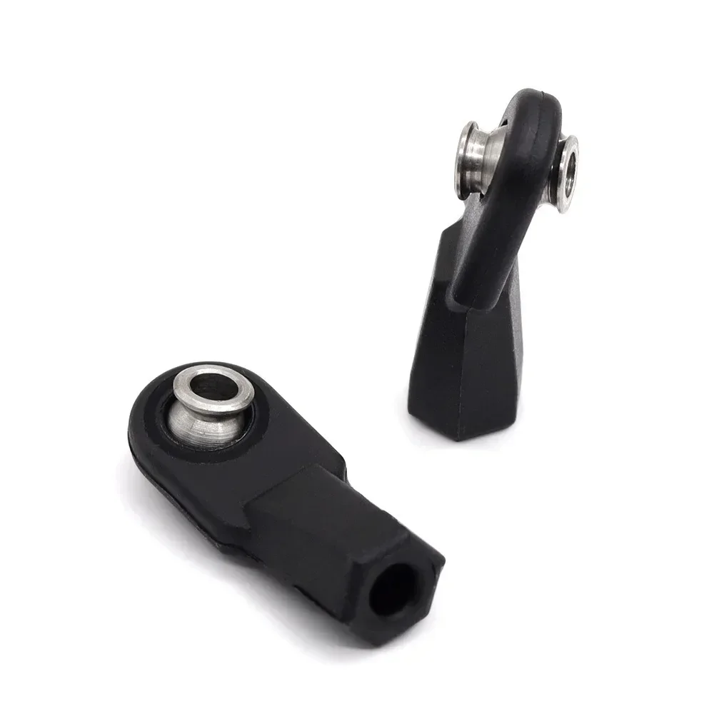 10pcs Plastic M4 Rod End Link Linkage Balls Joint Head For 1/10 Rc Car Crawler Axial Scx10 Ii 90046/47 Trxs Trx4 Trx6