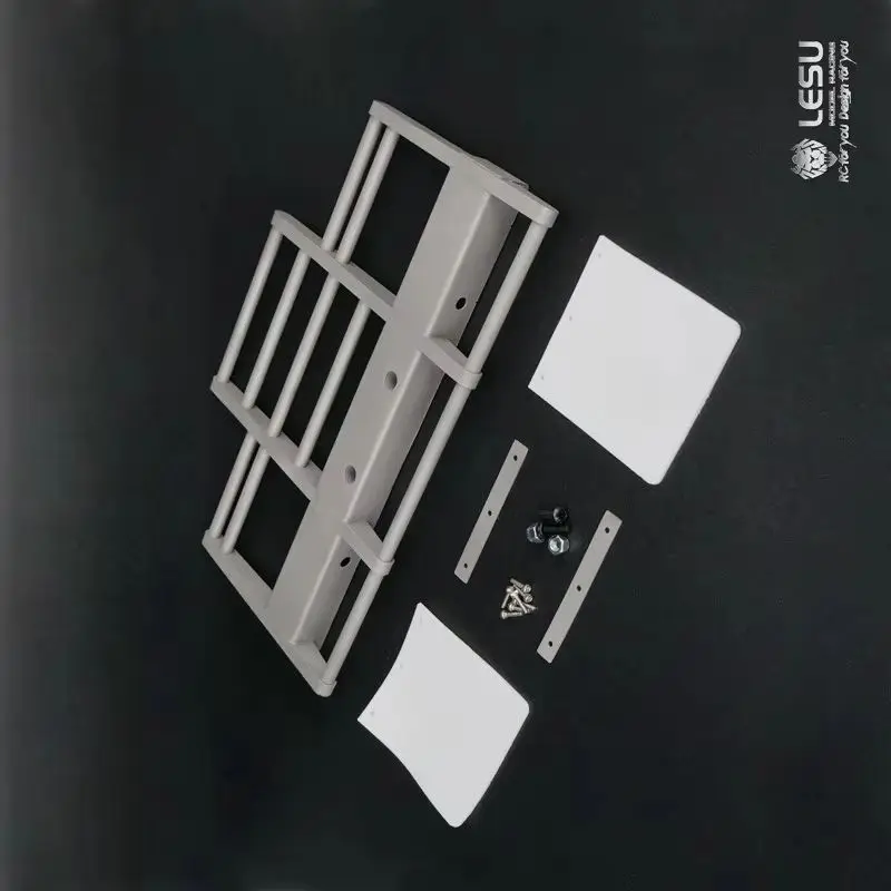 LESU RC 1/14 King Hauler Globe Liner Bull Bar Front Bumper Grille Guard For Tamiya 1/14 Tractor Truck Parts Accessories GW-K013
