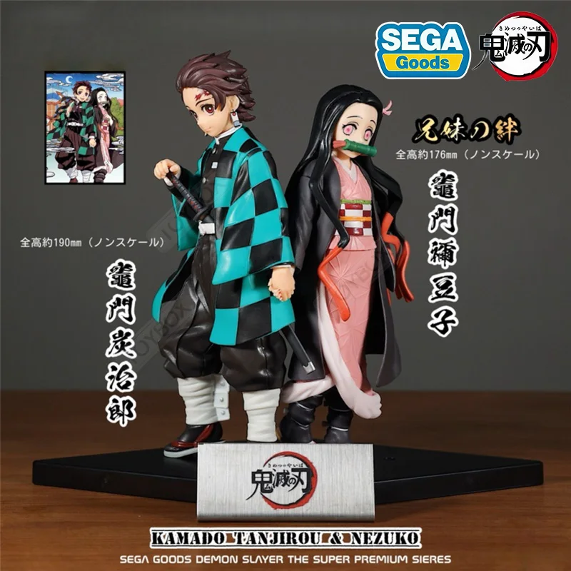 

Authentic SEGA SPM Demon Slayer: Kimetsu No Yaiba/Kamado Tanjirou&Nezuko Siblings Bonds Collection Statues Ornaments Gifts