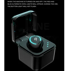 Compact and Portable Mini Single In-Ear Wireless Bluetooth Earphone With Charging Bin Running Sport Earbud IPX5 Waterproof