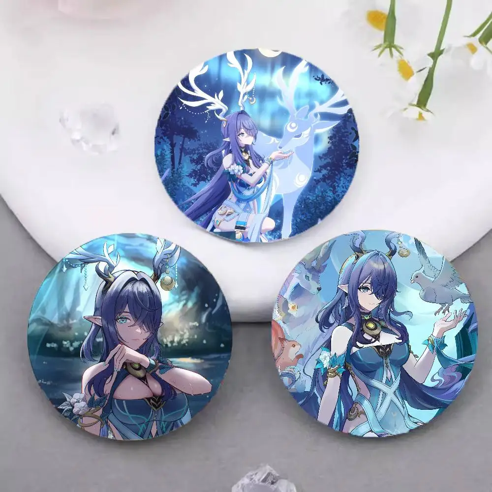 Anime Lauma Game Genshin I-Impact Pins Brooch Cartoon Badge For Friend Backpack Clothes Collect Accessories Jewelry Gift