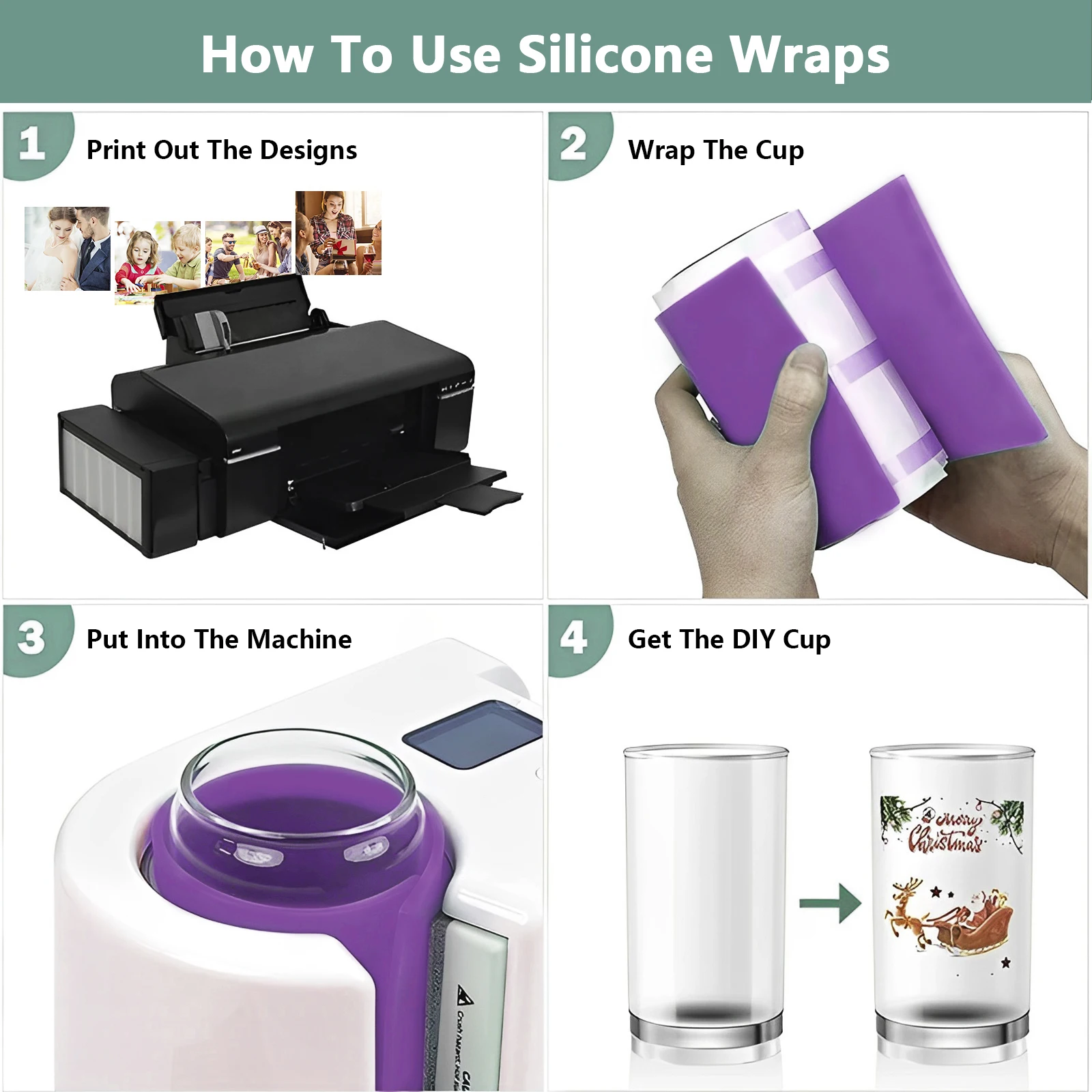 3pcs Sublimation Tumblers Wrap - Sublimation Mug Blank recension och pris
