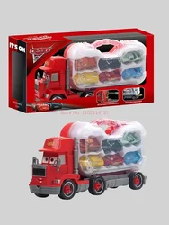 Disney Pixar Cars Set Lightning Mcqueen Figures Jackson Storm Mack Uncle Truck Pull-Back Cars Model Doll Children Toy For Gift