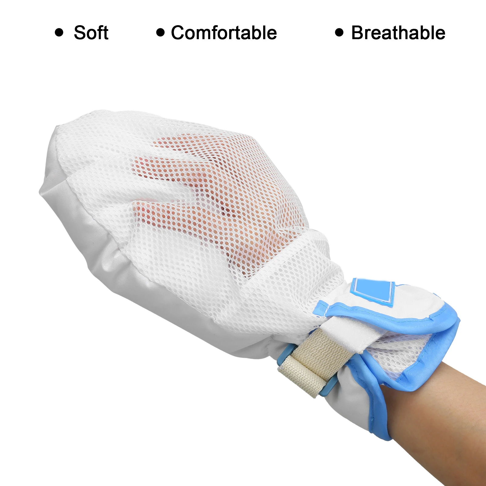 Double Security Mitts Breathable Comfort Medical Safety Mitts Glove for Patients Caregivers