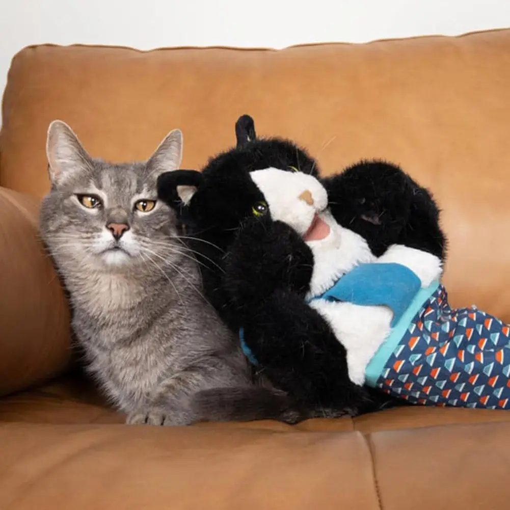 

Кошачья кукла, игрушка-борец, плюшевая ручная кукла, кошка, интерактивная плюшевая игрушка, милая борцовская кукла, мягкая S6Y3