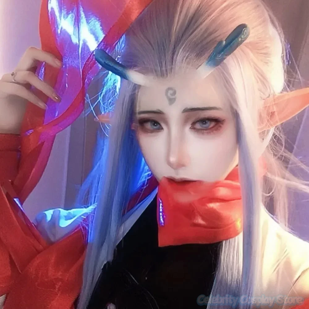 New 2025 Movie Nezha The Demon Children Make Waves in the Sea Aobing Cosplay Headwear Dragon Horn Headdress Accessories Prop