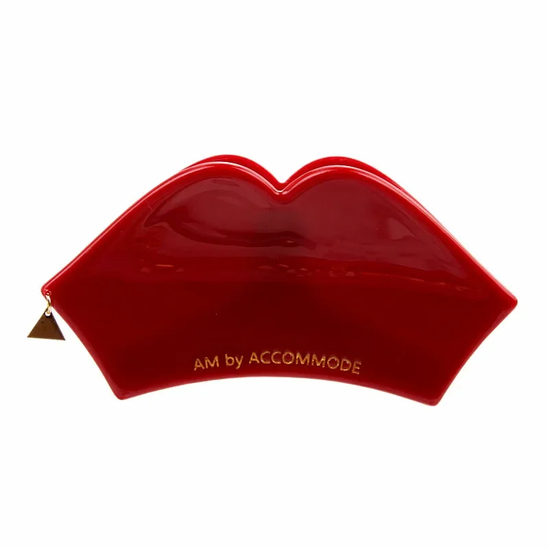 11.2cm x 6cm High-quality Women Red Lips Clips Hair Barrettes Acetate Fashion pins Perfect Gift Sweet